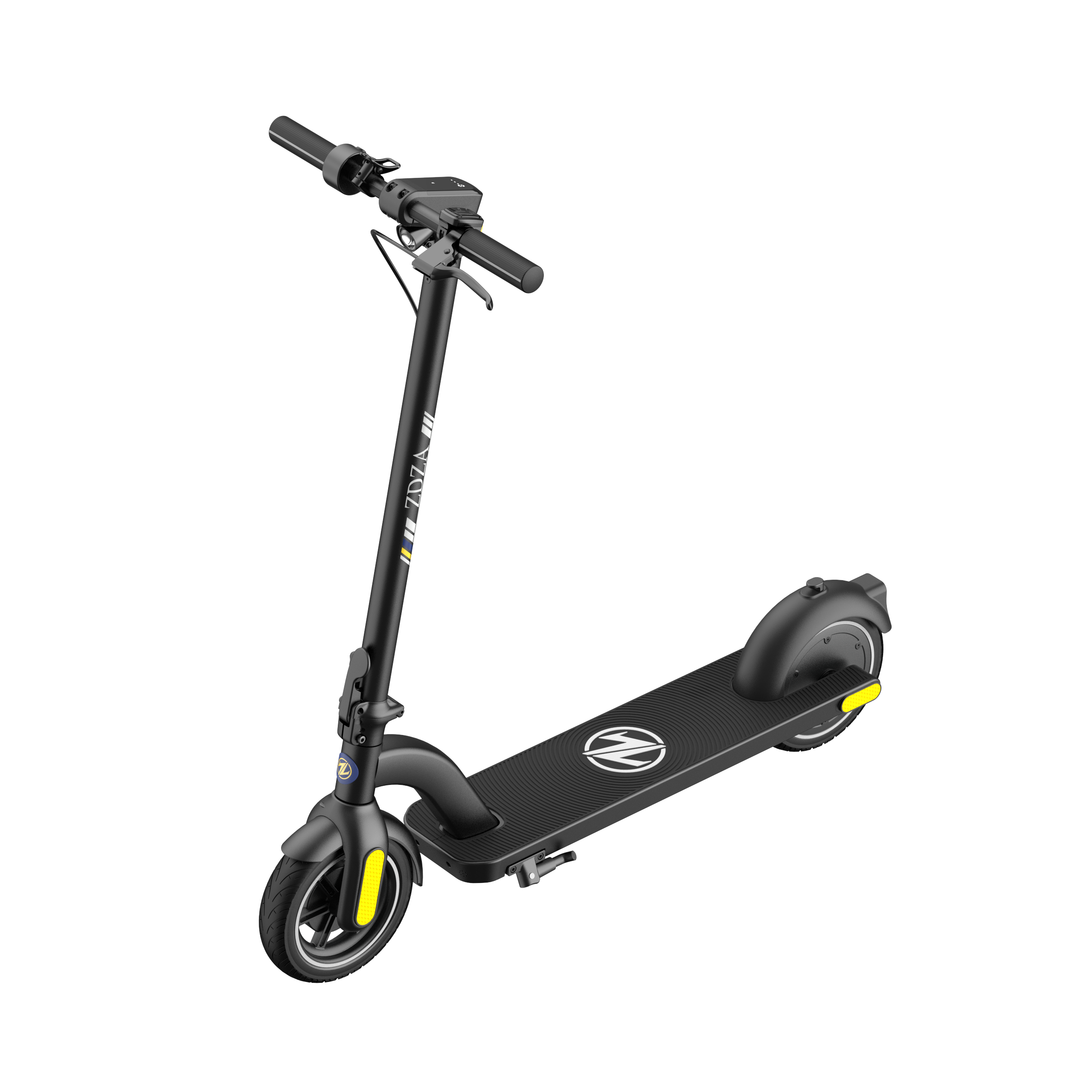 Electric Scooter ZD01, 500W Peak Motor & 19 MPH Electric Scooter Adults, 12-15 Mi Range Electric Kick Scooters, 8.5" Solid Tires, E-Lock & E-Horn, Lightweight Foldable Electric Scooter for Commuter