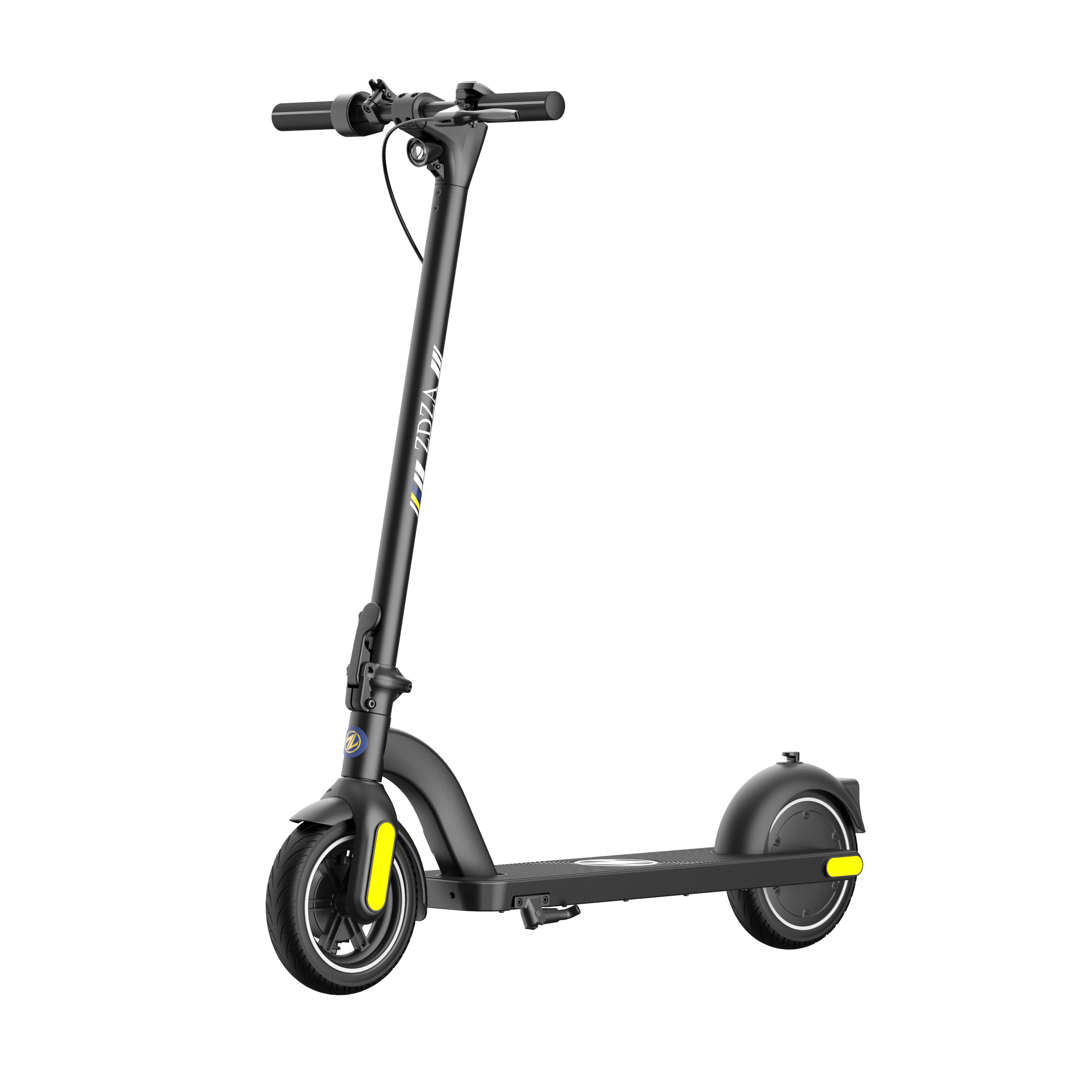 Electric Scooter ZD01, 500W Peak Motor & 19 MPH Electric Scooter Adults, 12-15 Mi Range Electric Kick Scooters, 8.5" Solid Tires, E-Lock & E-Horn, Lightweight Foldable Electric Scooter for Commuter