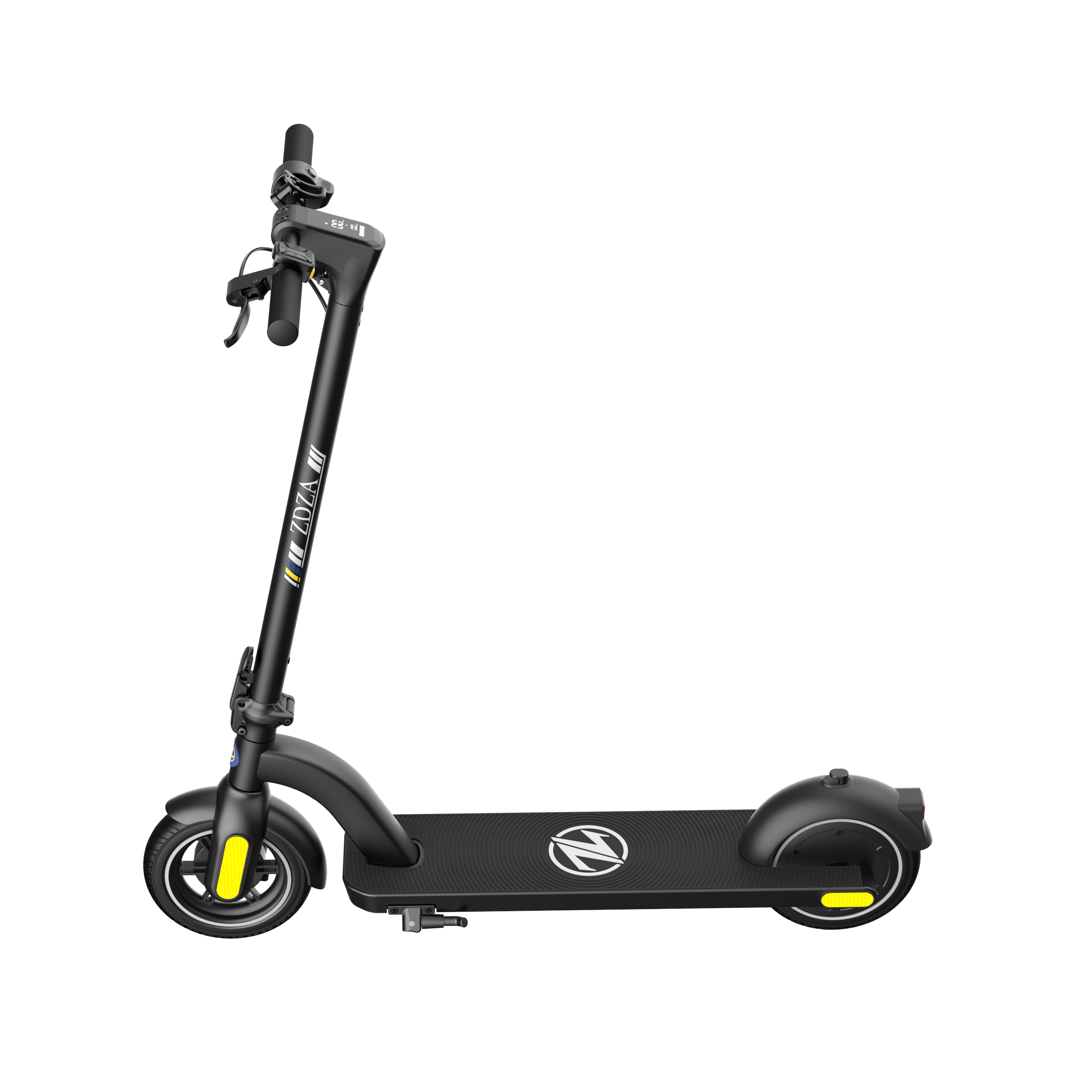 Electric Scooter ZD01, 500W Peak Motor & 19 MPH Electric Scooter Adults, 12-15 Mi Range Electric Kick Scooters, 8.5" Solid Tires, E-Lock & E-Horn, Lightweight Foldable Electric Scooter for Commuter